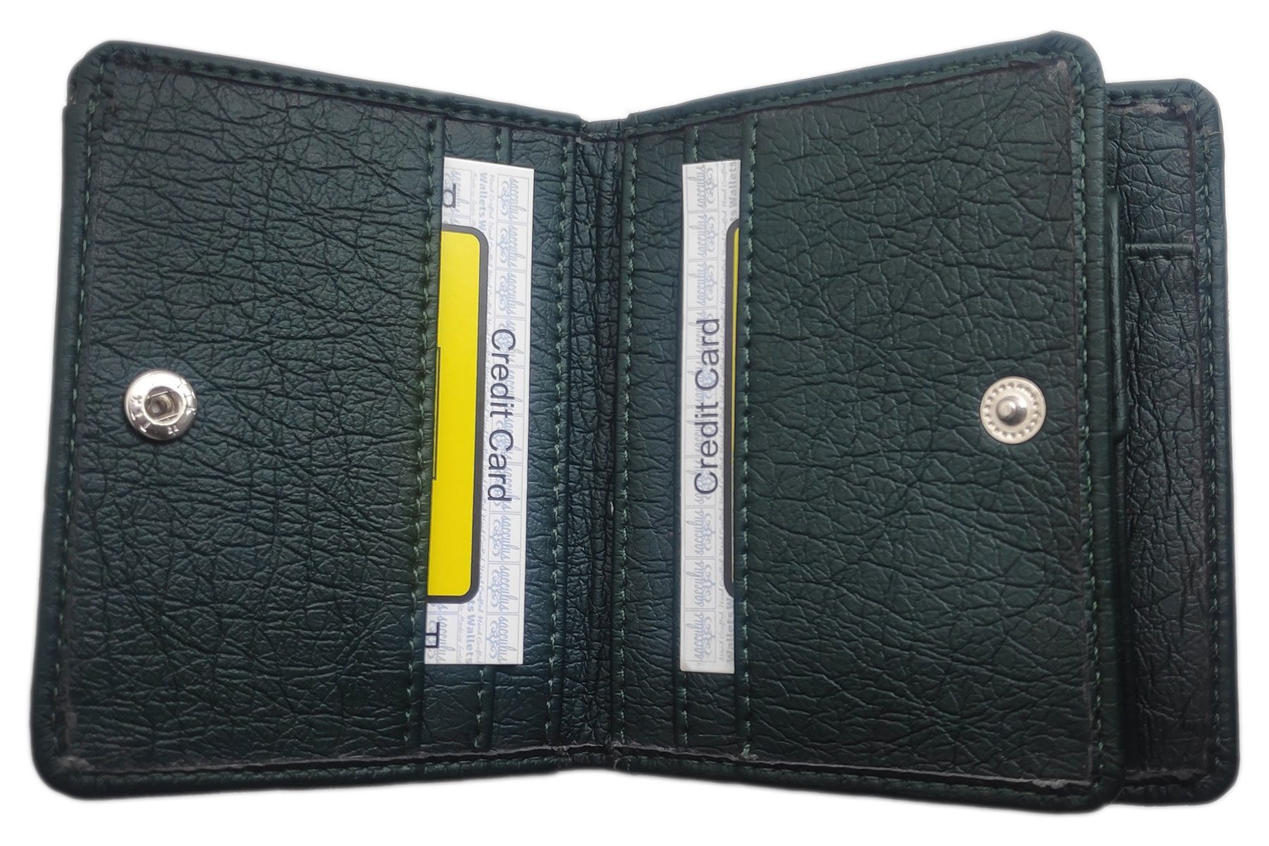 Sacculus wallet for men leather stylish Casual Men’s Wallet Green Color Design No A0026, Pack of 1 - Image 3