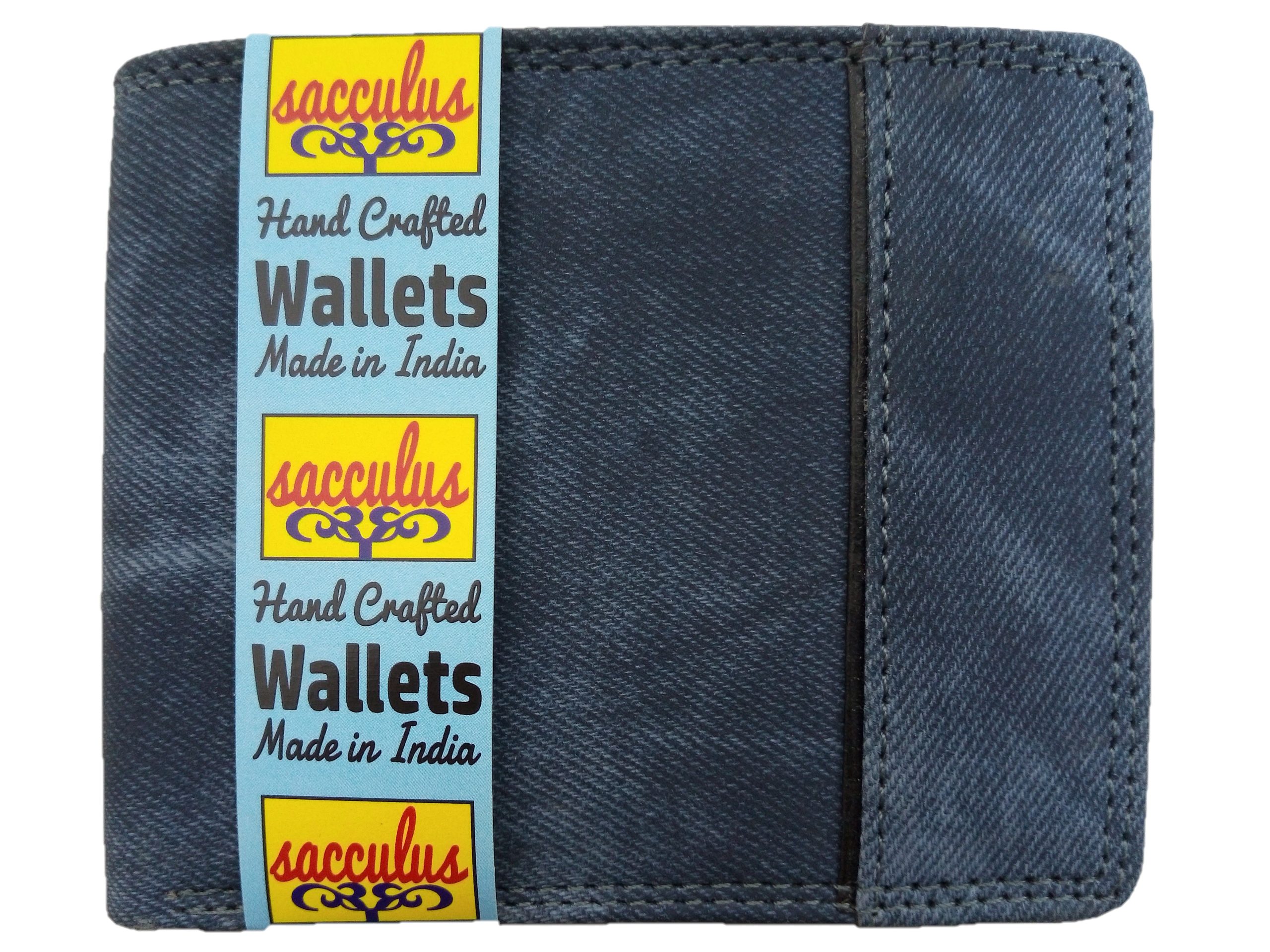 Sacculus® Bifold Wallets for men Casual Jeans blue A0051 - Image 6