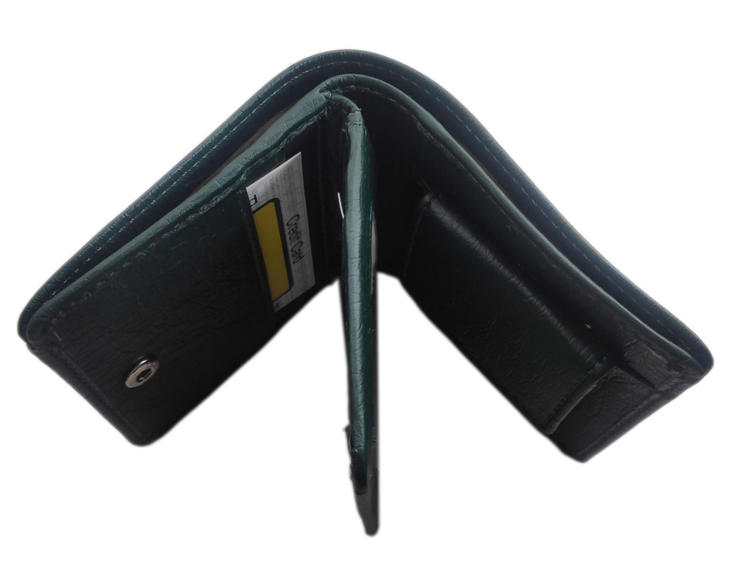 Sacculus wallet for men leather stylish Casual Men’s Wallet Green Color Design No A0026, Pack of 1 - Image 9